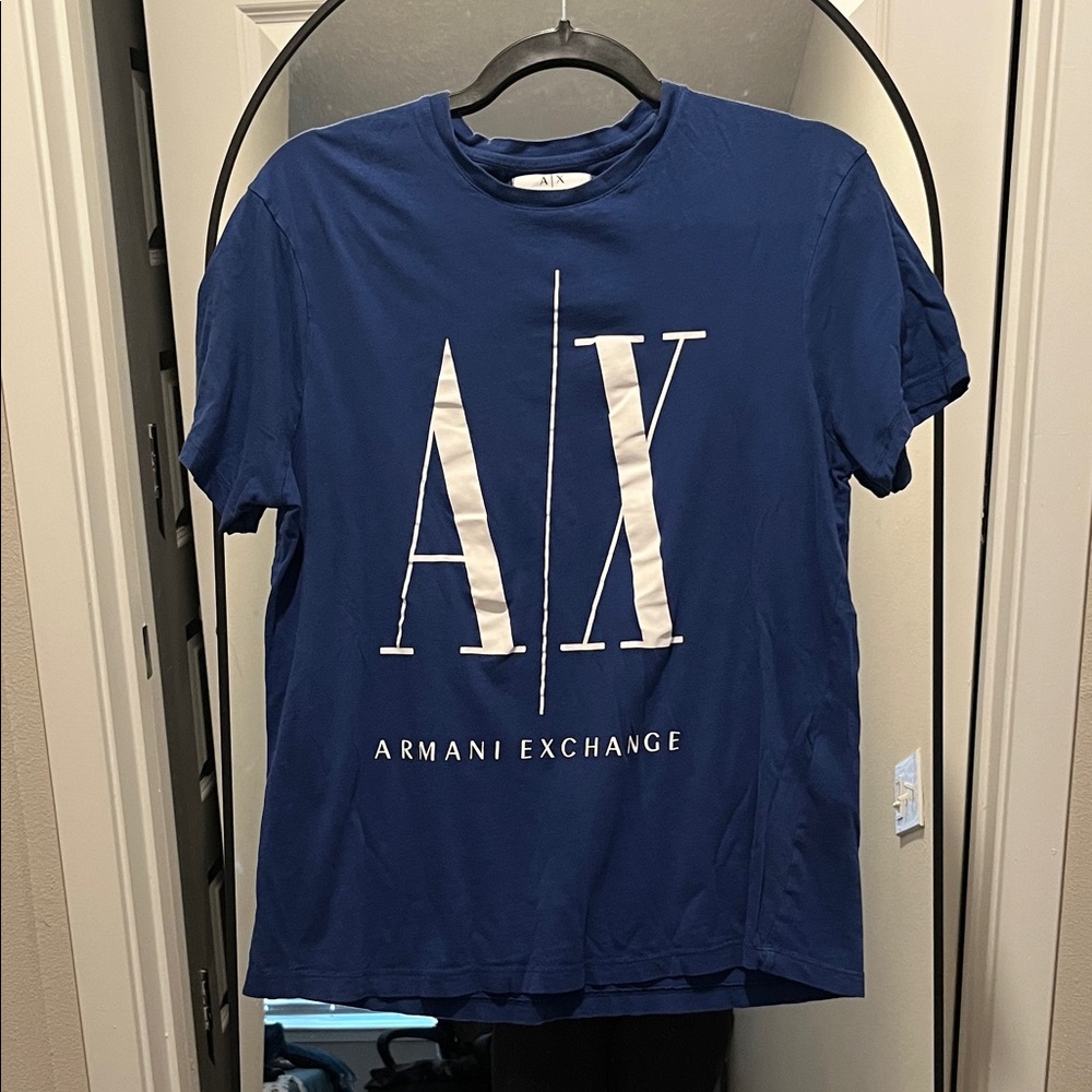 Armani Exchange Blue Icon Tee